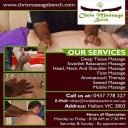 Chris massage bench | Hallam logo